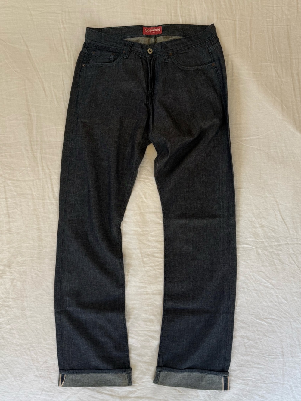 Men's Straight Leg 6 oz. Selvedge Indigo Jeans from The Stronghold
